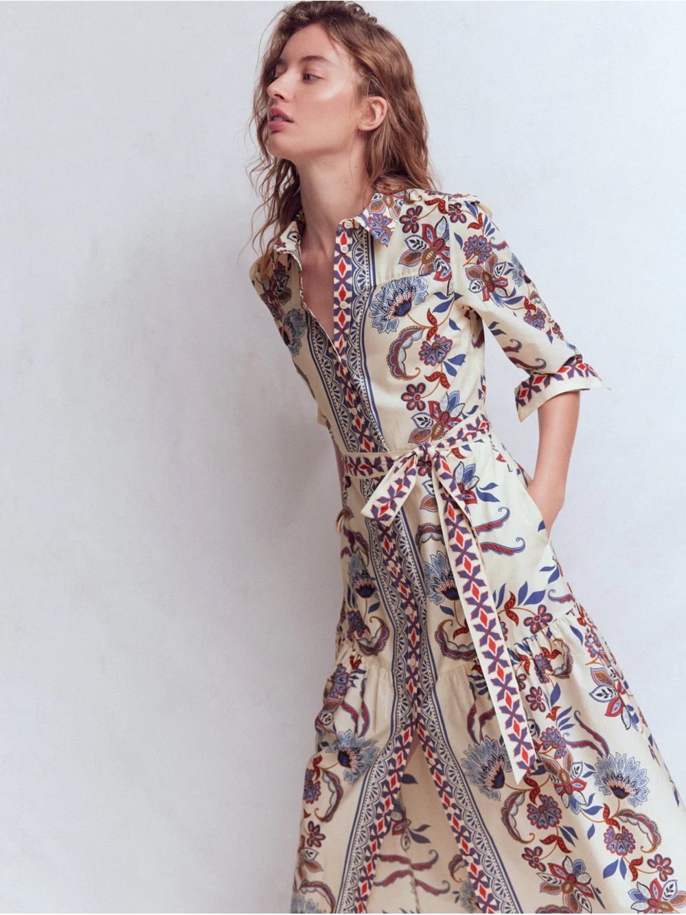 Ellie Cotton Maxi Shirt Dress - Picture 5 of 10